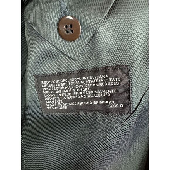 STAFFORD gray check houndstooth 100% wool mens suit jacket size 44R - Picture 13 of 13